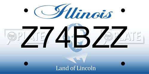 Z74BZZ Illinois License Plate