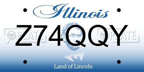 Z74QQY Illinois License Plate