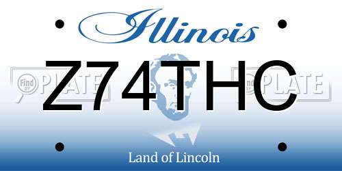 Z74THC Illinois License Plate