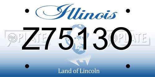 Z7513O Illinois License Plate