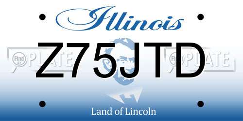 Z75JTD Illinois License Plate
