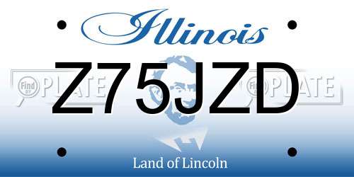 Z75JZD Illinois License Plate