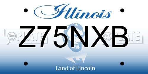 Z75NXB Illinois License Plate