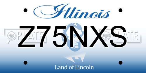 Z75NXS Illinois License Plate