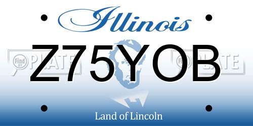 Z75YOB Illinois License Plate