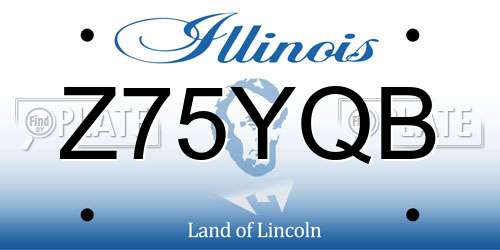 Z75YQB Illinois License Plate