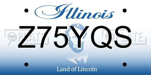 Z75YQS Illinois License Plate