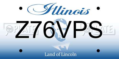 Z76VPS Illinois License Plate