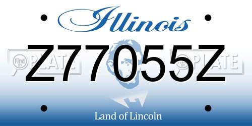 Z77055Z Illinois License Plate