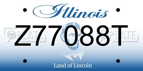 Z77088T Illinois License Plate