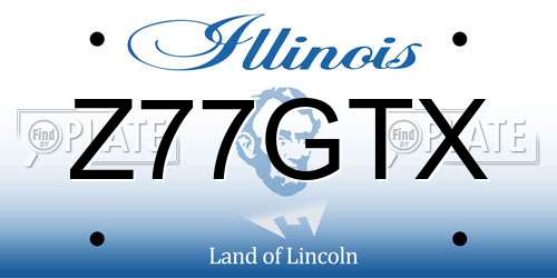 Z77GTX Illinois License Plate