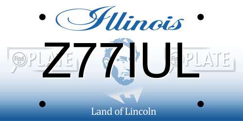 Z77IUL Illinois License Plate