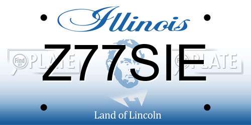 Z77SIE Illinois License Plate