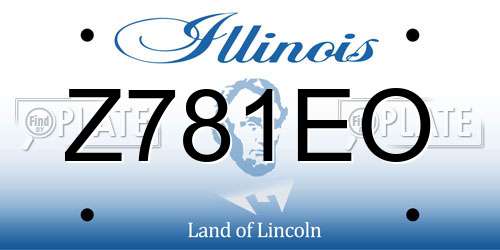 Z781EO Illinois License Plate