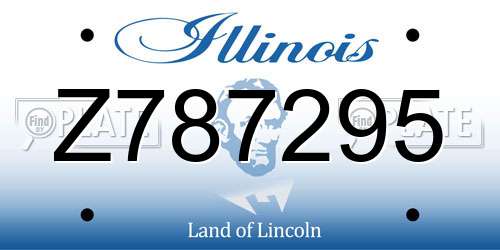 Z787295 Illinois License Plate