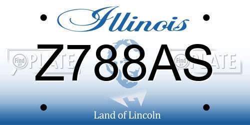 Z788AS Illinois License Plate