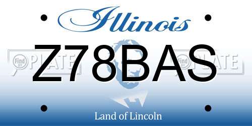 Z78BAS Illinois License Plate