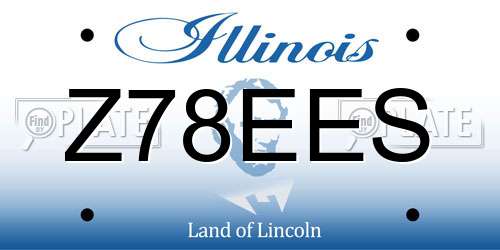 Z78EES Illinois License Plate