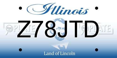 Z78JTD Illinois License Plate
