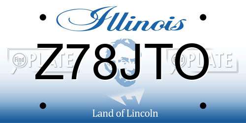 Z78JTO Illinois License Plate