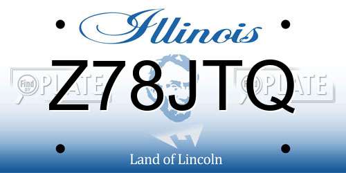 Z78JTQ Illinois License Plate