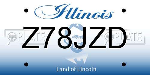 Z78JZD Illinois License Plate