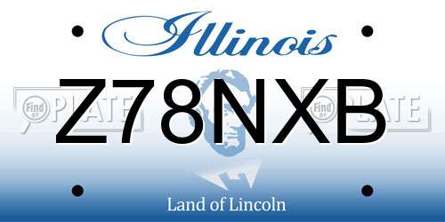 Z78NXB Illinois License Plate