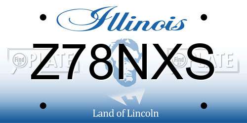 Z78NXS Illinois License Plate