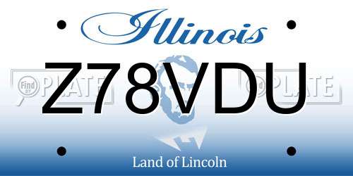 Z78VDU Illinois License Plate