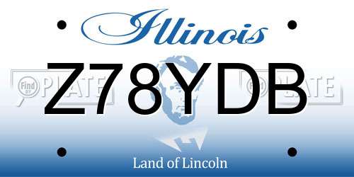 Z78YDB Illinois License Plate
