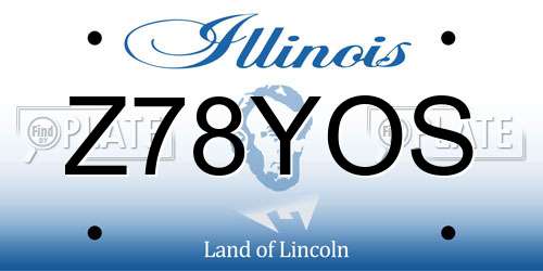 Z78YOS Illinois License Plate