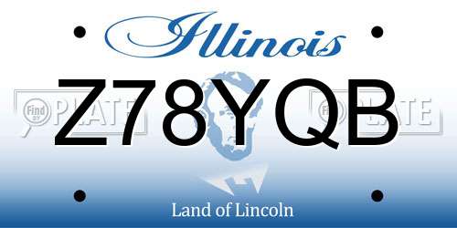 Z78YQB Illinois License Plate