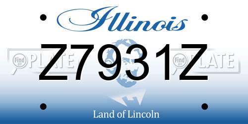 Z7931Z Illinois License Plate