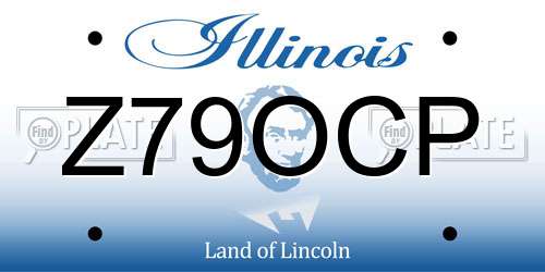 Z79OCP Illinois License Plate