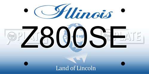 Z800SE Illinois License Plate