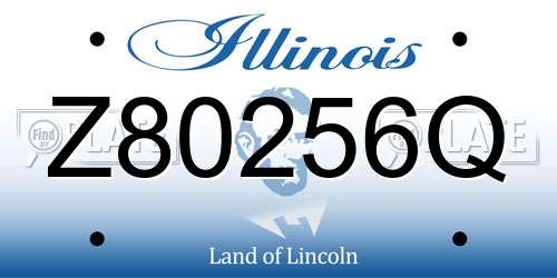 Z80256Q Illinois License Plate