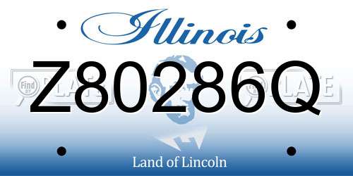 Z80286Q Illinois License Plate