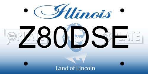 Z80DSE Illinois License Plate