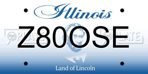 Z80OSE Illinois License Plate