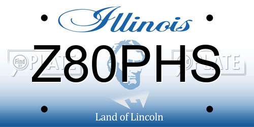 Z80PHS Illinois License Plate