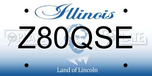 Z80QSE Illinois License Plate