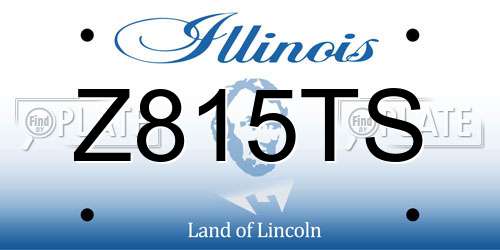 Z815TS Illinois License Plate