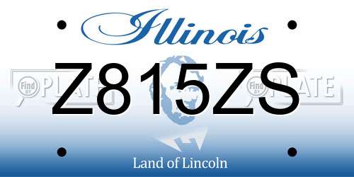 Z815ZS Illinois License Plate
