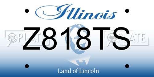 Z818TS Illinois License Plate