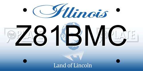 Z81BMC Illinois License Plate