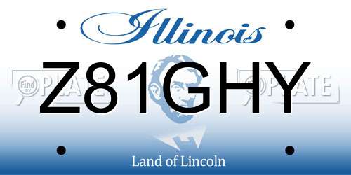 Z81GHY Illinois License Plate