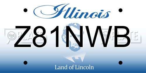 Z81NWB Illinois License Plate
