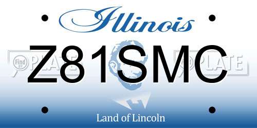Z81SMC Illinois License Plate