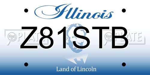 Z81STB Illinois License Plate