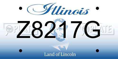 Z8217G Illinois License Plate